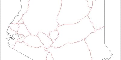কেনিয়া ফাঁকা মানচিত্র