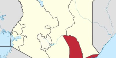 মানচিত্র কোস্ট রাজ্য কেনিয়া
