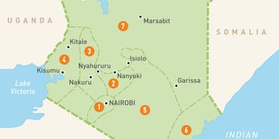 মানচিত্র এর nanyuki, কেনিয়া